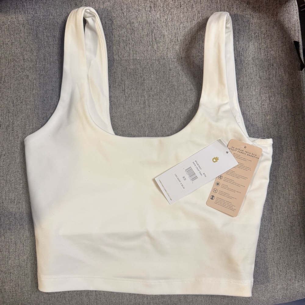 Spiritual Gangster Indie Crop Tank White Top Yoga XS
